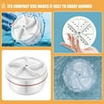 thumbnail image 6 of Mini Washing Machine 3 Count Portable Clothes Washer Washers Cleaner Plastic Student White, 6 of 6