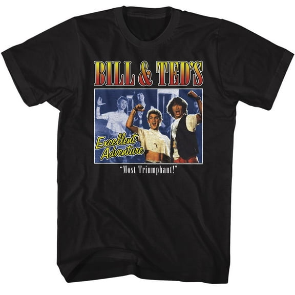 Bill And Ted Two Image Box Black Adult T-Shirt 4Xlt