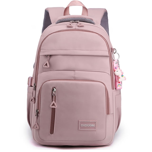 Sexy Dance Sac d'École pour Filles Poignée Supérieure Sac de Jour Multi-Poches Sac à Dos Léger Grande Capacité Adolescents Sangles Réglables Multi-Usages Garçons Rose