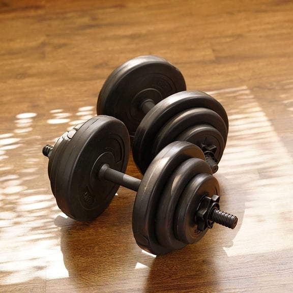 Home Gym Dumbbell Set – 40 LB Vinyl Hand Weights for Strength, Cardio, and Full Body Fitness Training