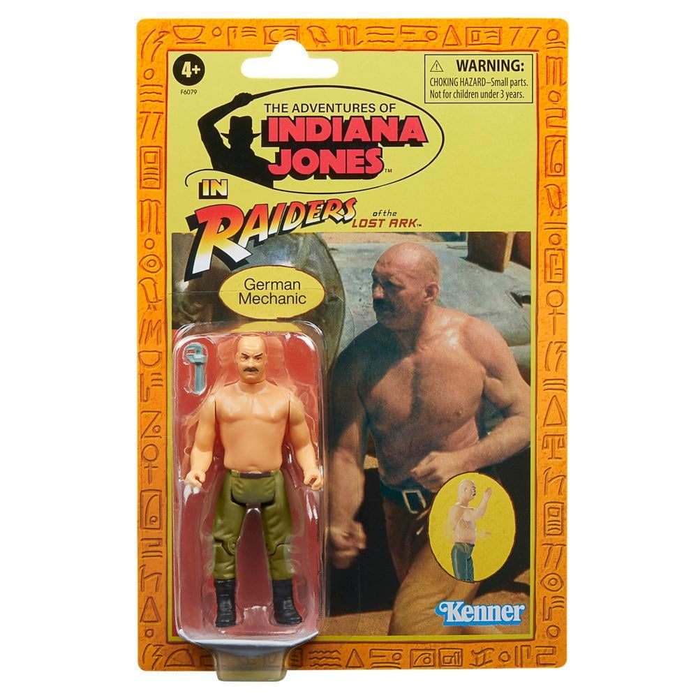 Indiana Jones Retro Collection German Mechanic Action Figure, 3.75