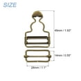 Uxcell Overall Buckles, 8 Sets Metal Suspender Replacement Buckles 28mm