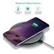 thumbnail image 4 of Cargador rápido inalámbrico de luz LED 10W Untra-Thin Desktop Smartphone Almohadilla de carga inalámbrica Aleación de aluminio Inevent EL0092-00B, 4 of 7