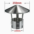 thumbnail image 4 of Heavy Duty Chimney Cover Stainless Steel Rain Hood For Stove Pipe Fireplace, 4 of 7