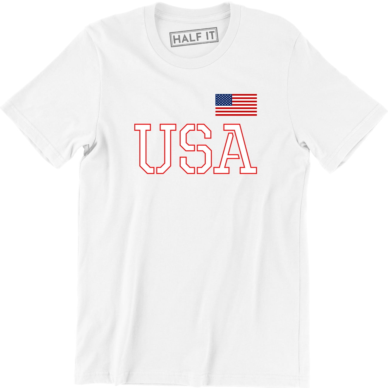 USA Flag 4th of July Independence Day American Flag Men's T-Shirt - Walmart.com