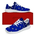 thumbnail image 3 of Uminder Womens Tennis Shoes Blue Paisley Sneakers Black Shoes Size 6, 3 of 5