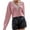 Pink, variant on Odeerbi Womens Tops Long Sleeve Shirts Fall Fashion Solid Color Blouse Lace V-Neck 2025 Casual 0live Drab