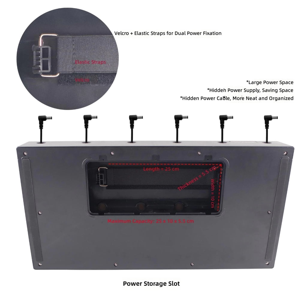 High Capacity Effects Pedal Board With Excellent Heat Dissipation Modern Guitar Pedal Board for Musicians