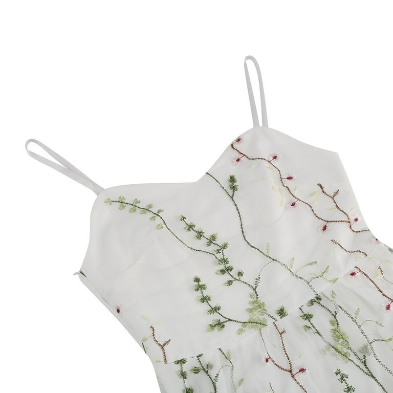 white sheer party dress Vintage 50s White Sheer Overlay Fit & Flare Party Dress | Midcentury Bridal