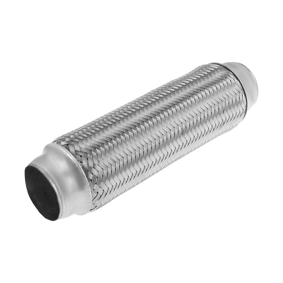 Unique Bargains 2 inch x 2.1 inch Exhaust Flex Pipe Stainless Steel Exhaust Pipes Muffler Tube Replacement Universal for Car Truck SUV 1 pcs 250 mm Overall Length