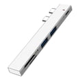 thumbnail image 3 of Adaptador USB Multipuerto perfke 5 Puertos USB 2.0 Tipo C Plata, 3 of 8