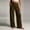 Brown, variant on Lounge Pants Vacation Women's Fashion Elastic Waist Casual Pocket Straight Leg Pants Sky Blue 2X