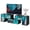 Black, variant on GALAXHERO 80 Inch TV Stand for Living Room & Bedroom, Deformable 3-Piece Media Console with LED Strip, Black