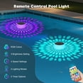 thumbnail image 3 of Xecessory Solar Pool Chlorine Floater with RGB Light, Remote Control Floating Pool Dispenser Holds 4 x 3in Tablets, Adjustable Release Floating Chlorinator for Hot Tub, Spa, 3 of 8