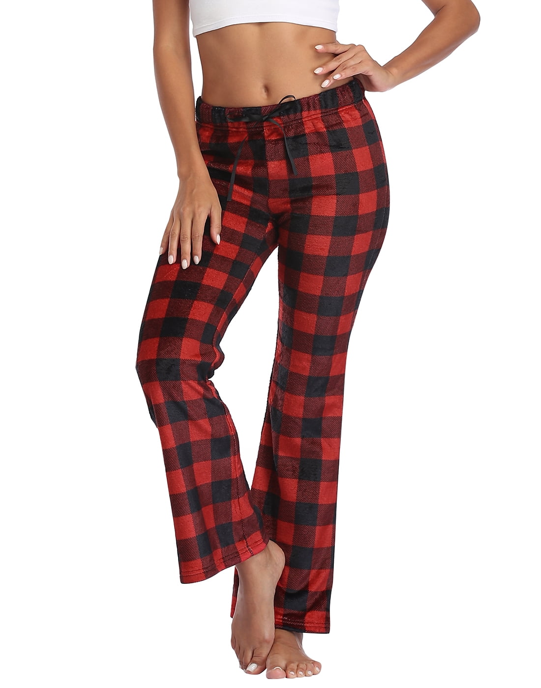 HDE Womens Fuzzy Pajama Pants Fleece Pajamas Sleepwear Lounge Plush PJ ...