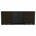 thumbnail image 2 of Superior 150 Wall Cabinet With Glass, Four Interior Shelves, Two Double Door White, 2 of 11
