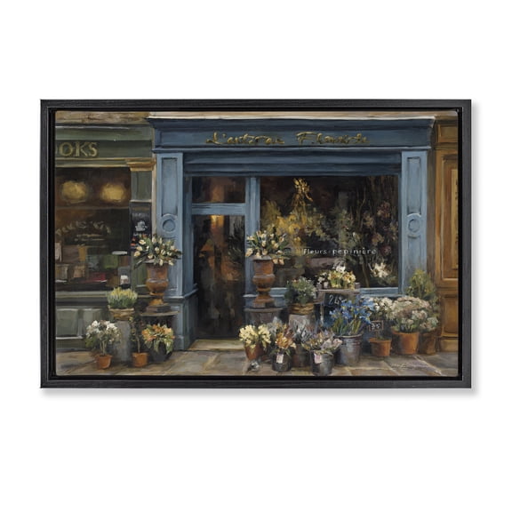 Stupell Industries Traditional Black Floating Frame Canvas Art, 25 x 17, by Marilyn Hageman