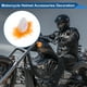 thumbnail image 3 of Accesorios para Casco de Motocicleta Decoración Orejas de Gato Corazón con Pelaje Naranja para Cascos de Motocicleta Bicicleta Esquí Stickers 1 Set, 3 of 6