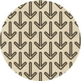 thumbnail image 1 of Ahgly Company Machine Washable Indoor Round Transitional Vanilla Gold Area Rugs, 8' Round, 1 of 7