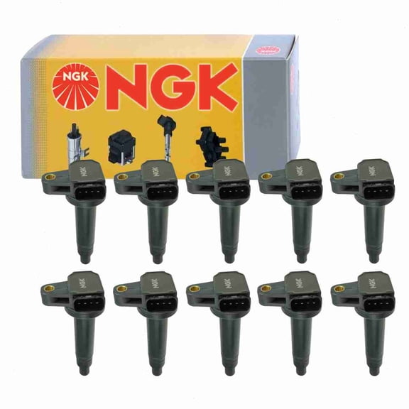 10 pc NGK 48991 Ignition Coils for 00319 1415102 1415102Y 1415216 178-8313 178-8526 2505-307327 2IGC0182 319 36-8079 673-1303 88921392 90080-19027 90080-91180 90080-91181 90080-91204 90919-01178