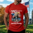 thumbnail image 2 of Leey-World 250th Anniversary Usa Shirt American Flag Shirts for Men: 4th of July T Shirt 1776-2026 USA Patriotic Tee Tops(Red,2XL), 2 of 8