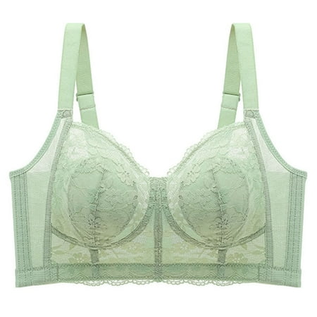 Lifting Lace Bra for Heavy Deep V-Neck Wireless Comfort Bra Push up Strapless Bra Underwire T-Shirt Bra