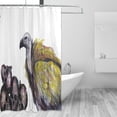 thumbnail image 2 of POPCreation Birds With Skeleton Shower Curtain Waterproof Bathroom Shower Curtain 60x72 inches, 2 of 3