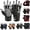 Black/Gray, variant on MRX Weight Lifting Leather Gloves With Long Wrist Strap for Better Wrist Support in Leather Black Medium
