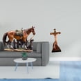 thumbnail image 2 of Adorno De Resina Con Figura De Un Elegante Caballo Y La Imagen De Jesús, Ideal Para Decorar El Hogar, La Oficina, La Sala De Estar O Como Decoración Religiosa., 2 of 8