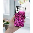 thumbnail image 5 of WIRESTER Shockproof Soft Rubber Cover Case for Samsung Galaxy S25 Edge 6.7 inch 2025, Pink Glitter With Black Pink Leopard 2D, 5 of 5