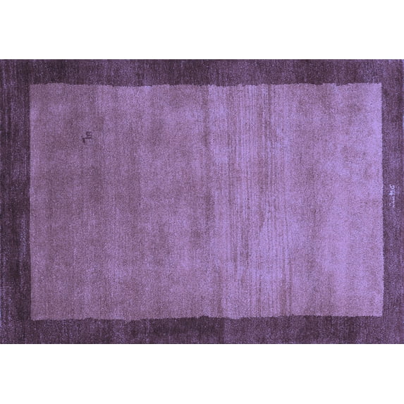 Ahgly Company Indoor Rectangle Abstract Blue Contemporary Area Rugs, 5' x 7'