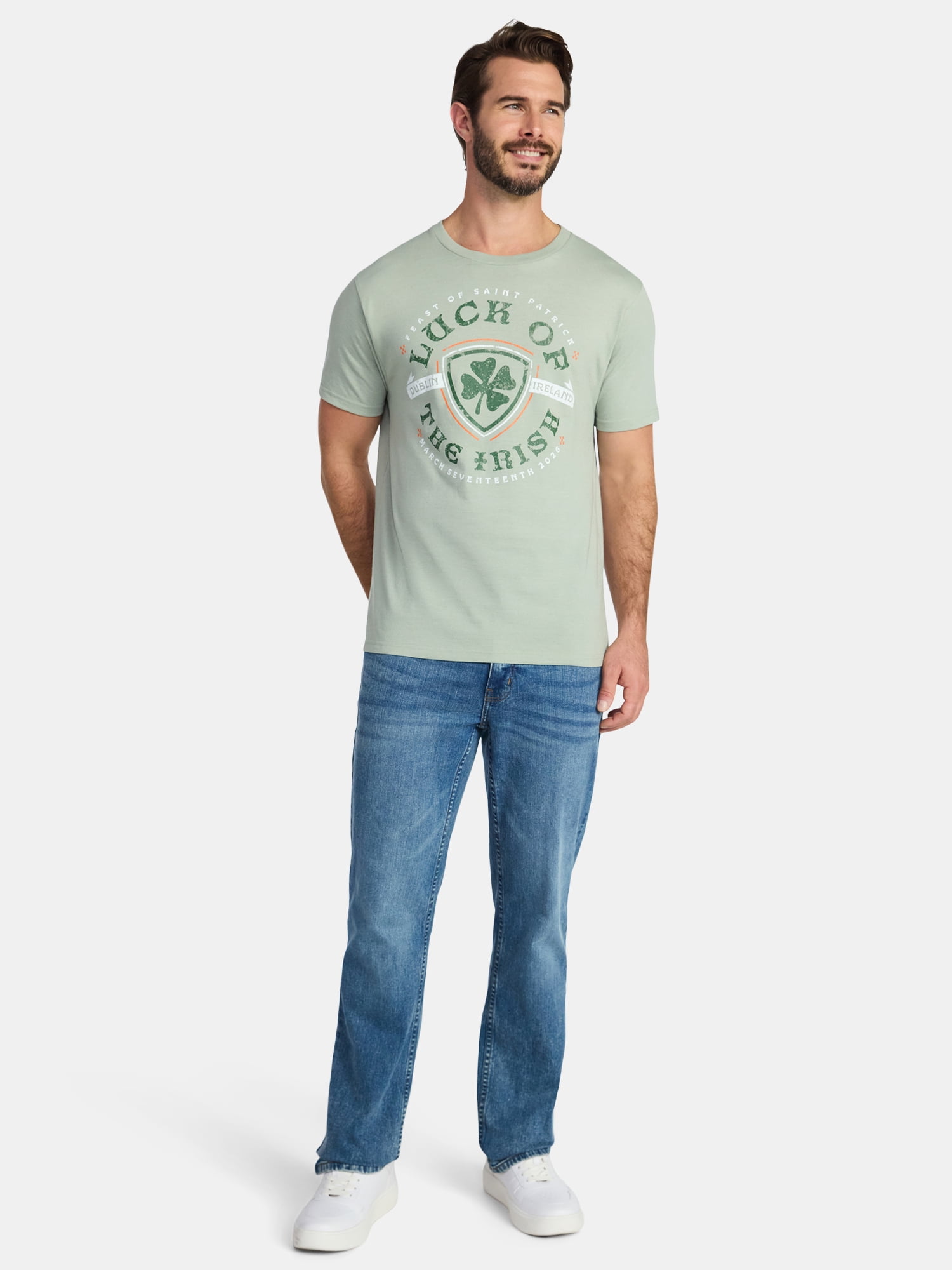 St. Patrick's Day Men's Graphic Tee from Way to Celebrate, Sizes XS-5XL