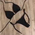 thumbnail image 2 of Bikini de mujer sexy Vendaje Traje de baño de verano Fiestas en la piscina Ropa de playa (negro L), 2 of 7