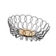 thumbnail image 4 of Cesta de frutas organizadora de metal con base de madera, centro de mesa que ahorra espacio 26 cm x 85 cm, 4 of 9