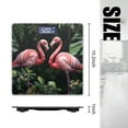 thumbnail image 2 of High Precision Body Weight Scale Smart Bathroom Scales with Large LCD Display(400lbs),Decorative for Bedroom-Pink Flamingos In Love Surrounded By Monstera Leaves, 2 of 4