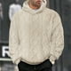 thumbnail image 1 of pstuiky camisas de manga larga para hombre, Sudadera con capucha de manga larga con bolsillo y cordón de forro polar de color liso para hombre Tops casuales para hombres l, 1 of 9