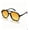 Dark Black/Yellow Tint, variant on Retro Square Aviator Sunglasses Polarized UV400 Protection Vintage 70s 80s Style for Women and Men