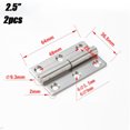 thumbnail image 1 of 2pcs Detachable Hinge Slip Joint Flag Lift Off Detachable Door Stainless Steel, 1 of 4