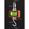 thumbnail image 2 of Heavy-Duty Digital Hanging Scale with 500kg Capacity, Large Backlit LCD Display, 3 Unit Modes (kg/lb/N), High-Strength Steel Hook & Aluminum Alloy Shell, Auto-Shutdown, Tare/Zero Function – Ideal for, 2 of 7