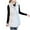 White, variant on Lindreshi Winter Coats for Women Clearance Medium Fashion Women Pocket Coat Long Jacket Winter Sleeveless Down Cotton Waistcoat