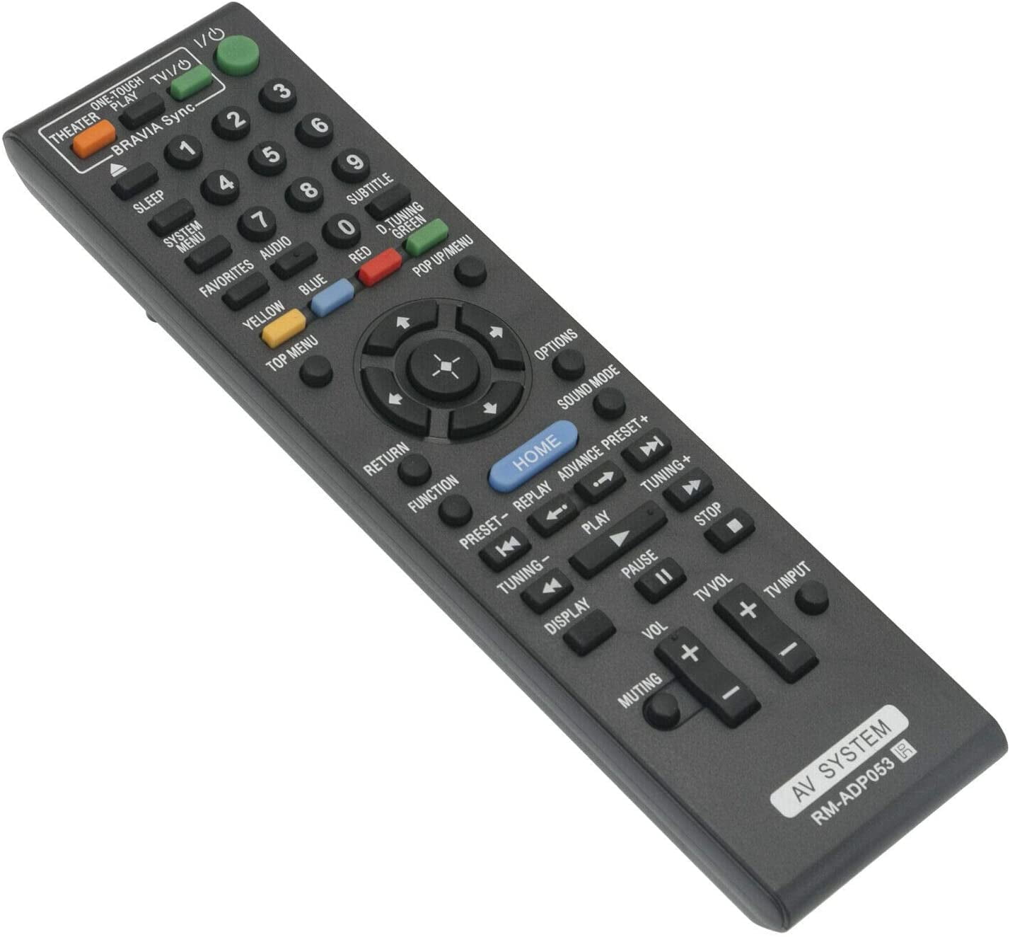 New RM-ADP053 Replace Remote Control fit for Sony Blu-ray Disc DVD Player Home Theater System 1-487-647-11 BDV-E370 BDV-E470 BDV-E570 BDV-E580 BDV-E770W BDV-E870 BDV-E880 BDVF500 BDV-F500 BDV-F7