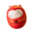 thumbnail image 5 of colcolo Ceramic Lucky Cat Figurine Tumbler Doll Adorable Accessories 1.4x1.4x1.5inch Red, 5 of 8