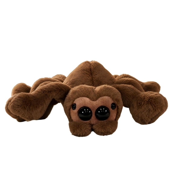 Halloween Jumping Spider Stuffed Animal, 11.8 Inch Big Eye Spider Plush with Cute Spooky Design, Soft Cuddly Plush Pillow Decor, Novelty Halloween Decoration Gift for Home Sofa Shelf Party