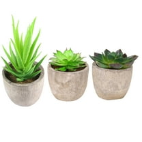 WORGEOUS 3 Pcs Simulated Plants Potted Faux Indoor Big Fake