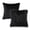 Black, variant on Phantoscope Designer's Choice Decorative Throw Pillow Set, Fluffy Faux Fur & Pom Pom Velvet Bundle, for Sofa Couch Bedroom, 18" x 18", Light Pink Fur and Velvet, 2 Pack