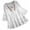 White, variant on Lace Shirts for Women Fashion V-Neck 3/4 Sleeve Blouses Patchwork Bow Vintage T-Shirt Tops