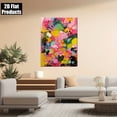 thumbnail image 2 of 2D Flat 1pc Elegant Historical Canvas Poster with Wooden Frame an Abstract Painting with Bright Pink Suitable As Decorative Art in Living Rooms, Bedrooms And Bathrooms., 2 of 6