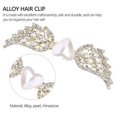 thumbnail image 5 of 2 uds Clip de pelo de perlas de cristal horquilla de alas de Ángel de diamantes de imitación, 5 of 5