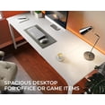 thumbnail image 6 of Computer Desk, 70 Inch Office Desk, Gaming Desk with Storage, Writing Desk Work Desk for Home Office, Study, Long Simple Desk, Large Legroom, Metal Frame, White, 6 of 17