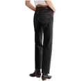 thumbnail image 4 of Women Middle Waist Light Washed Straight Leg Denim Pants Casual Ankle Jeans, 4 of 7